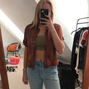 Vintage silk button up